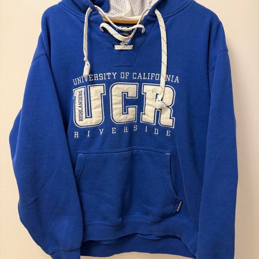 Vintage University Of California Riverside Highlanders UCR Blue Hoodie Adult XL